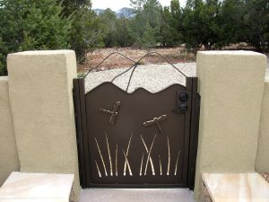 Custom Finish Metal Residential Gate