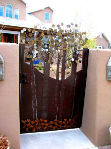 Stucco Leaves Gate Door