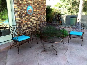 Outdoor Furniture Blue Pads