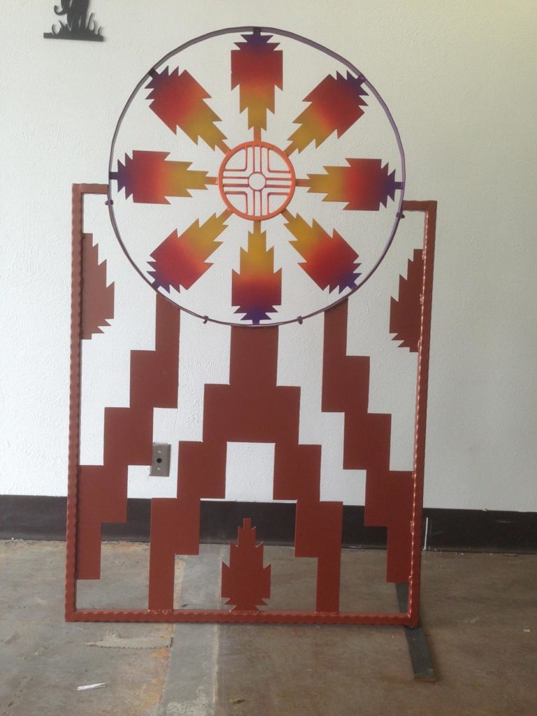 Custom Metal Native American Artwork