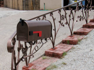 Custom Metal Railing Custom Metal Mailbox